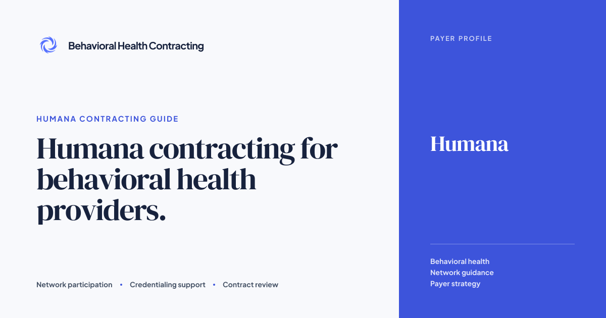 Humana Behavioral Health Contracting